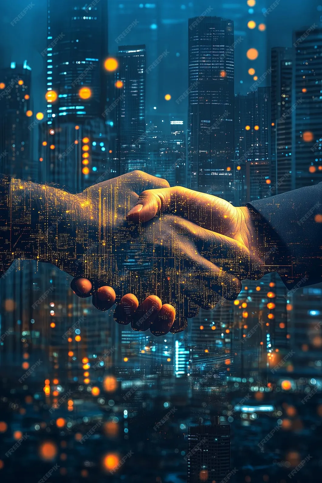 Business professionals shaking hands symbolizing trust, expertise, and compliance in financial and legal advisory services.